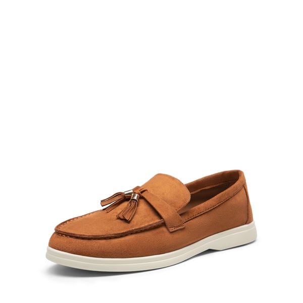 Slip On Casual Loafers - TAN-SUEDE -  0